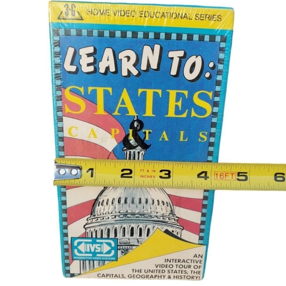 Learn To: States and Capitals 1989 Factory Sealed VHS Tape - Picture 7 of 10